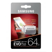 Карта памяти Samsung EVO PLUS 64Gb UHS-3