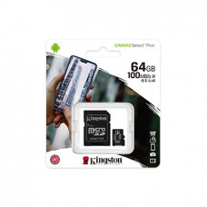 Карта памяти MicroSDHC 64Gb Kingston class 10 100Mb/s